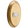 Baldwin 3" x 2" Illuminated Oval Door Bell from the Estate Collection Vintage Brass