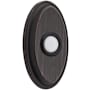 Baldwin 3" x 2" Illuminated Oval Door Bell from the Estate Collection Venetian Bronze