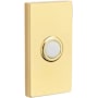 Baldwin 3" x 1-1/2" Illuminated Rectangular Door Bell from the Estate Collection Non-Lacquered Brass
