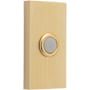 Baldwin 3" x 1-1/2" Illuminated Rectangular Door Bell from the Estate Collection Lifetime Satin Brass