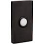 Baldwin 3" x 1-1/2" Illuminated Rectangular Door Bell from the Estate Collection Oil Rubbed Bronze