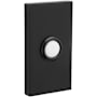 Baldwin 3" x 1-1/2" Illuminated Rectangular Door Bell from the Estate Collection Satin Black