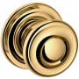 Baldwin 1-1/2 Inch Diameter Cabinet Knob Backplate from the Estate Collection Non-Lacquered Brass