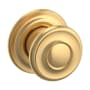 Baldwin 1-1/2 Inch Diameter Cabinet Knob Backplate from the Estate Collection Lifetime Satin Brass