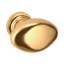 Baldwin Oval 1-1/8 Inch Oval Cabinet Knob from the Estate Collection Lifetime Polished Brass