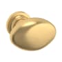 Baldwin Oval 1-1/8 Inch Oval Cabinet Knob from the Estate Collection Lifetime Satin Brass