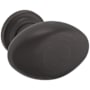 Baldwin Oval 1-1/8 Inch Oval Cabinet Knob from the Estate Collection Venetian Bronze