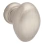 Baldwin Oval 1-1/8 Inch Oval Cabinet Knob from the Estate Collection Satin Nickel