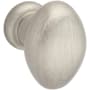 Baldwin Oval 1-1/8 Inch Oval Cabinet Knob from the Estate Collection Satin Nickel