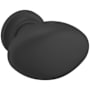 Baldwin Oval 1-1/8 Inch Oval Cabinet Knob from the Estate Collection Satin Black