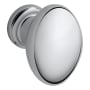 Baldwin Oval 1-1/8 Inch Oval Cabinet Knob from the Estate Collection Polished Chrome
