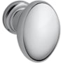 Baldwin Oval 1-1/8 Inch Oval Cabinet Knob from the Estate Collection Polished Chrome