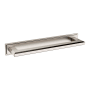 Baldwin Transitional 6 Inch Center to Center Cabinet Pull Backplate from the Estate Collection Satin Nickel