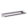 Baldwin Transitional 6 Inch Center to Center Cabinet Pull Backplate from the Estate Collection Polished Chrome