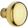 Baldwin Single Estate Knob without Rosettes Locking/Latching Mechanism Purchased Separately
 Lifetime Polished Brass