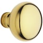 Baldwin Single Estate Knob without Rosettes Locking/Latching Mechanism Purchased Separately
 Non-Lacquered Brass