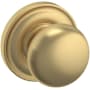 Baldwin 5000 Non-Turning One-Sided Dummy Door Knob with 5048 Rose from the Estate Collection Vintage Brass