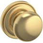 Baldwin 5000 Non-Turning One-Sided Dummy Door Knob with 5048 Rose from the Estate Collection Lifetime Satin Brass