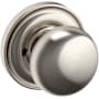 Baldwin 5000 Privacy Door Knob Set with 5048 Rose from the Estate Collection Lifetime Satin Nickel