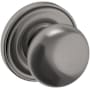Baldwin 5000 Non-Turning One-Sided Dummy Door Knob with 5048 Rose from the Estate Collection Lifetime Graphite Nickel