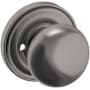 Baldwin 5000 Privacy Door Knob Set with 5048 Rose from the Estate Collection Lifetime Graphite Nickel