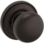 Baldwin 5000 Privacy Door Knob Set with 5048 Rose from the Estate Collection Venetian Bronze