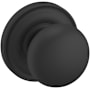 Baldwin 5000 Non-Turning One-Sided Dummy Door Knob with 5048 Rose from the Estate Collection Satin Black