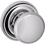 Baldwin 5000 Privacy Door Knob Set with 5048 Rose from the Estate Collection Polished Chrome