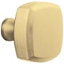 Baldwin Pair of Estate Knobs without Rosettes Locking/Latching Mechanism Purchased Separately Satin Brass and Brown