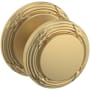 Baldwin 5013 Passage Door Knob Set with 5021 Rose from the Estate Collection Vintage Brass