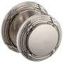 Baldwin 5013 Passage Door Knob Set with 5021 Rose from the Estate Collection Lifetime Satin Nickel