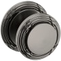 Baldwin 5013 Passage Door Knob Set with 5021 Rose from the Estate Collection Lifetime Graphite Nickel
