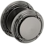 Baldwin 5013 Passage Door Knob Set with 5021 Rose from the Estate Collection Lifetime Graphite Nickel