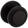 Baldwin 5013 Passage Door Knob Set with 5021 Rose from the Estate Collection Oil Rubbed Bronze