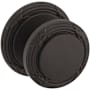 Baldwin 5013 Passage Door Knob Set with 5021 Rose from the Estate Collection Venetian Bronze