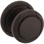 Baldwin 5013 Passage Door Knob Set with 5021 Rose from the Estate Collection Venetian Bronze