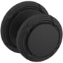 Baldwin 5013 Passage Door Knob Set with 5021 Rose from the Estate Collection Satin Black