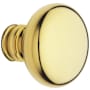 Baldwin Pair of Estate Knobs without Rosettes Locking/Latching Mechanism Purchased Separately Lifetime Polished Brass
