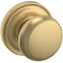 Baldwin 5015 Non-Turning One-Sided Dummy Door Knob with 5048 Rose from the Estate Collection Vintage Brass