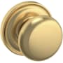 Baldwin 5015 Non-Turning One-Sided Dummy Door Knob with 5048 Rose from the Estate Collection Lifetime Satin Brass
