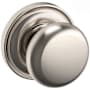 Baldwin 5015 Passage Door Knob Set with 5048 Rose from the Estate Collection Lifetime Satin Nickel
