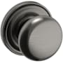 Baldwin 5015 Passage Door Knob Set with 5048 Rose from the Estate Collection Lifetime Graphite Nickel