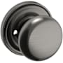 Baldwin 5015 Privacy Door Knob Set with 5048 Rose from the Estate Collection Lifetime Graphite Nickel