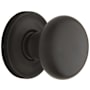 Baldwin 5015 Non-Turning One-Sided Dummy Door Knob with 5048 Rose from the Estate Collection Oil Rubbed Bronze