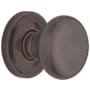 Baldwin 5015 Non-Turning One-Sided Dummy Door Knob with 5048 Rose from the Estate Collection Venetian Bronze