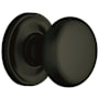 Baldwin 5015 Non-Turning One-Sided Dummy Door Knob with 5048 Rose from the Estate Collection Satin Black