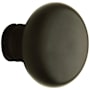 Baldwin Pair of Estate Knobs without Rosettes Locking/Latching Mechanism Purchased Separately Satin Black