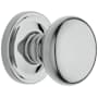 Baldwin 5015 Non-Turning One-Sided Dummy Door Knob with 5048 Rose from the Estate Collection Polished Chrome