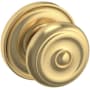 Baldwin 5020 Non-Turning Two-Sided Dummy Door Knob Set with 5048 Rose from the Estate Collection Lifetime Satin Brass