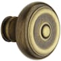 Baldwin Individual Estate Knob without Rosettes Locking/Latching Mechanism Purchased Separately Satin Brass and Black
